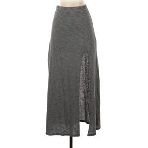 American Eagle Outfitters size XS black and white striped maxi skirt with slit